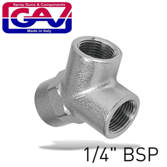 GAV CONNECTOR Y 1/4" FFF GAV1261-2