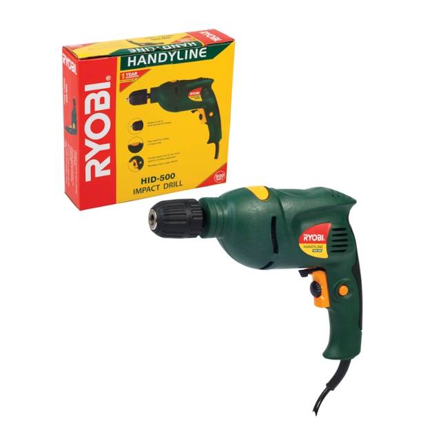 RYOBI DRILL IMPACT VARIABLE & REVERSE MODE HANDYLINE 10MM 500W HID-500