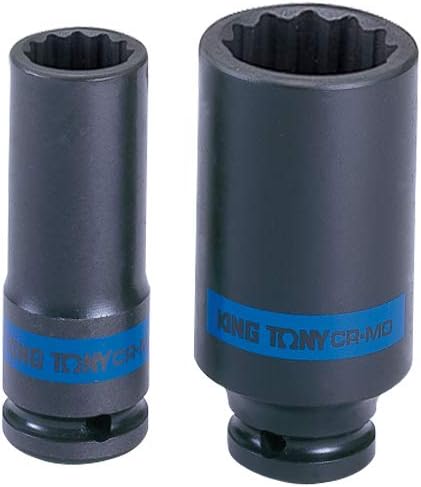 KING TONY IMPACT STANDARD SOCKET DRIVE BLACK 1/2” 14MM