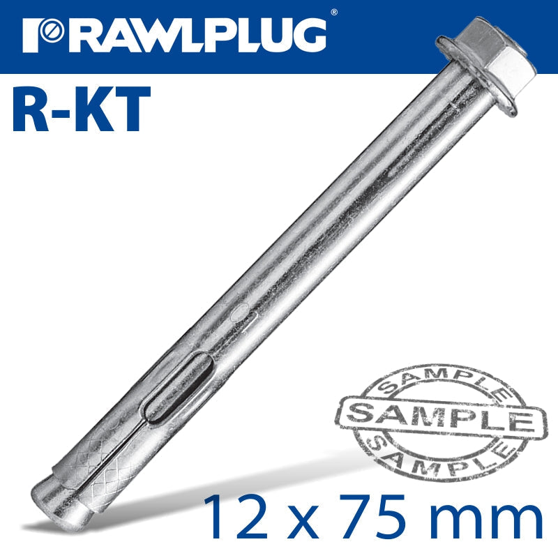 RAWLPLUG SLEEVE ANCHOR R-KIT 50 PER BOX 12X75MM R-KIT-12075