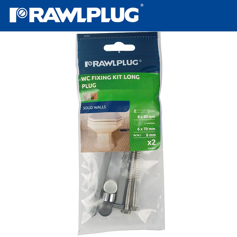 RAWLPLUG WC FIXING KIT LONG PLUG R-S1-WCB-F