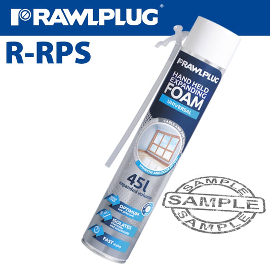 RAWLPLUG FOAM POLYURETHANE 75ML 45L YIELD R-RPS