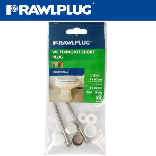 RAWLPLUG WC FIXING KIT SHORT PLUG  R-S1-WCB-B