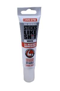 EVOSTIK STICKS LIKE SHXT SILICONE WHITE 90G