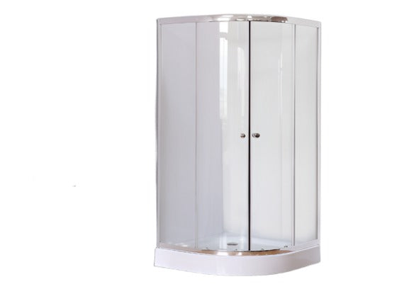 HIROSY SHOWER CABINET ROUND AND SQUARE MATT AND CLEAR 42080CA 80X80