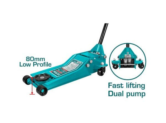 TOTAL HYDRAULIC FLOOR JACK 3T THT10834