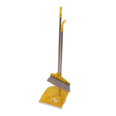 BROOMCHI SOFTBROOM + DUSTPAN SET IRON STICK YUDE 600