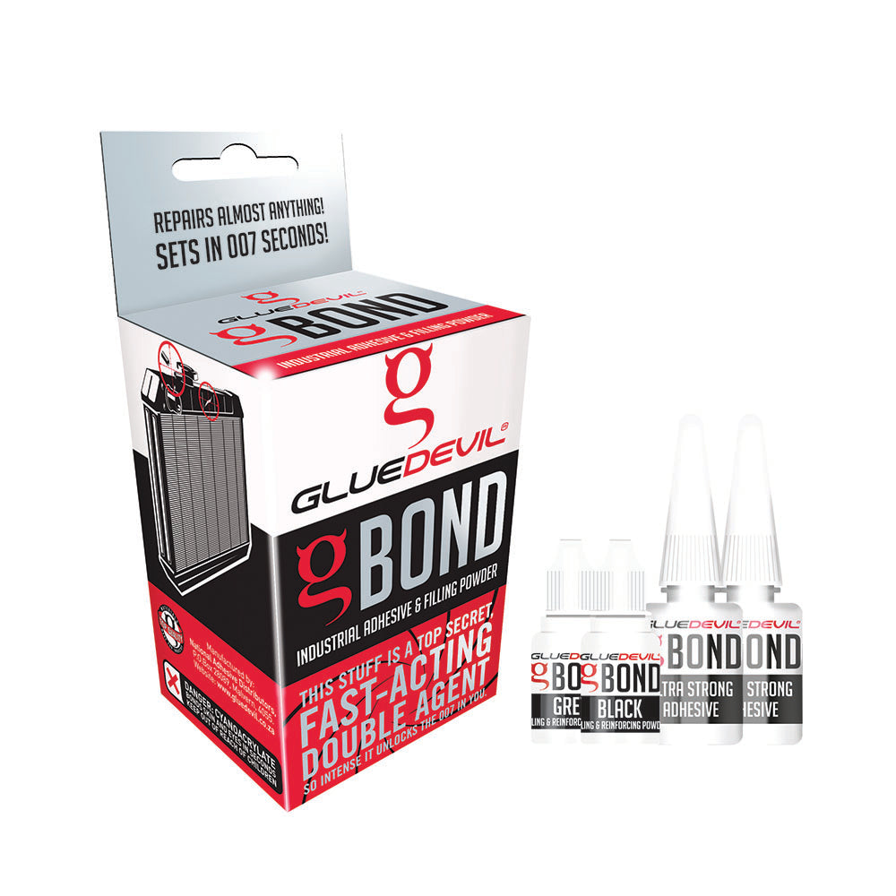 GLUE DEVIL GBOND KIT WITH SUPER GLUE & FILLING POWDERS 50-GBOND6629