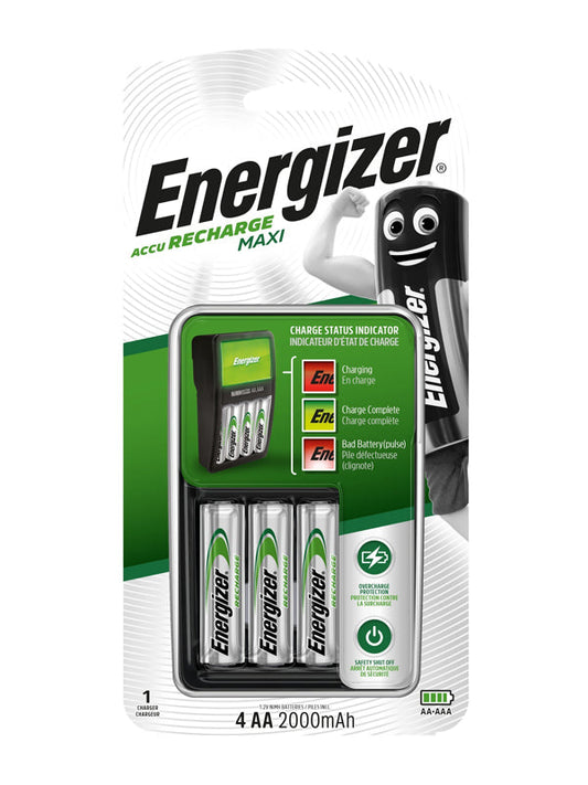 ENERGIZER MAXI CHARGER W/4XAA 2000MAH