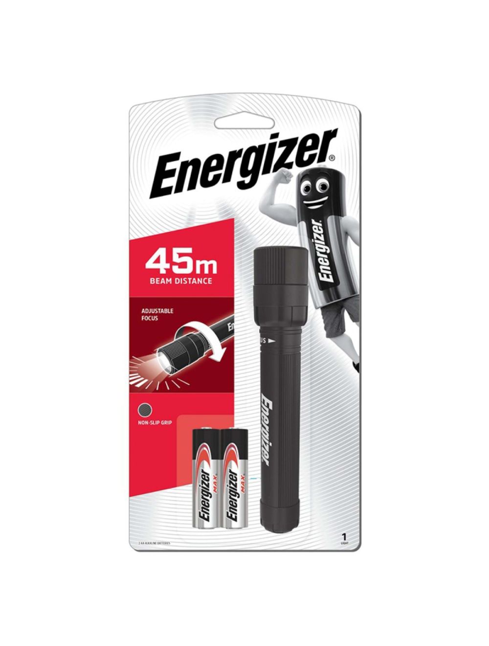 ENERGIZER TORCH 2AA LED FOCUS LIGHT BEAM 45M XFH211