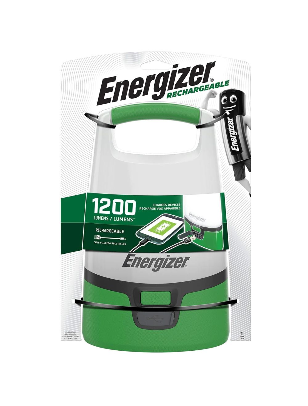 ENERGIZER TORCH RECHARGEABLE LANTERN 1200 LUMENS ALURL7