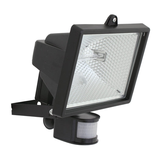 EUROLUX FLOODLIGHT HALOGEN 500W & SENSOR BLACK FS9B