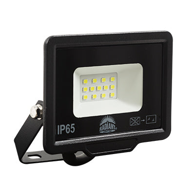 RADIANT LED FLOODLIGHT BLACK 10W 6500K LSF0001