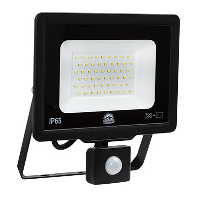 RADIANT LED FLOODLIGHT & MOTION SENSOR 50W 6500K LSF0003+S RFS56