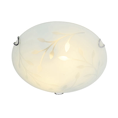 RADIANT CEILING LIGHT LEAF STREET CHROME 400MM JE15