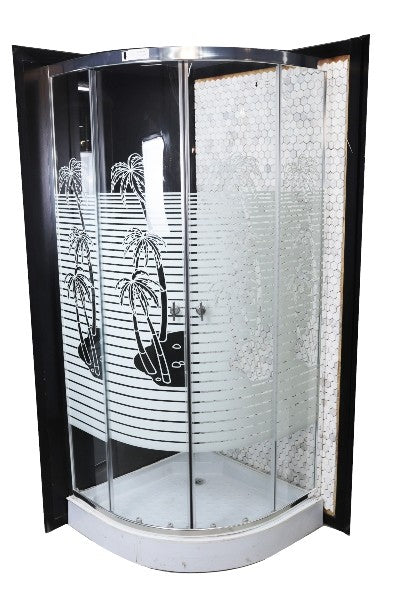 HAISHENG SHOWER CABINET GLASS COCO ALUMINIUM CORNER WHITE 80X80 LYP-506-8