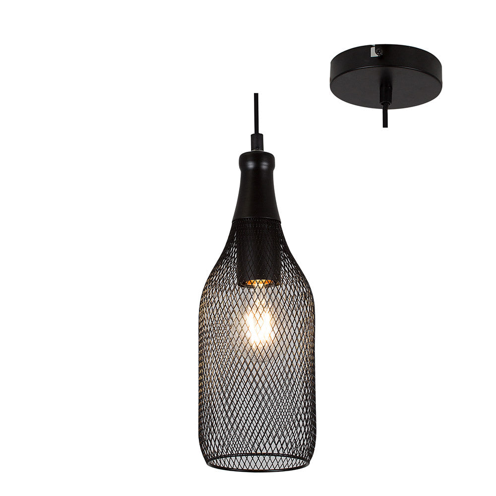 EUROLUX PENDANT STEEL BLACK P603 110MM