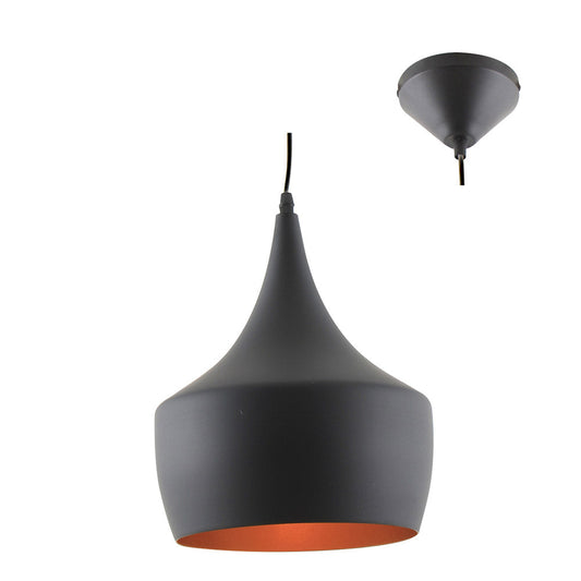 EUROLUX PENDANT INDUSTRIA BLACK AND GOLD P444BG 240MM