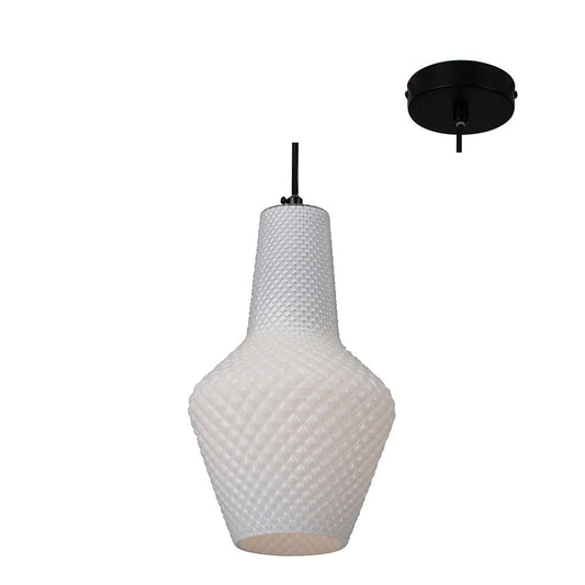 EUROLUX PENDANT MILANO MILK WHITE GLASS P797W 245MM