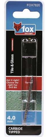 FOX TOOLS TILE & GLASS CUTTER CARBIDE TIPPED 4MM FOX7820