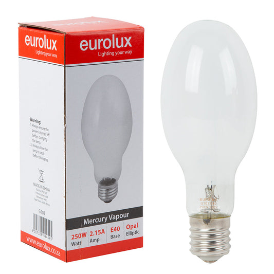 EUROLUX OPAL ELLIPTIC MERCURY VAPOUR E40 250W G103