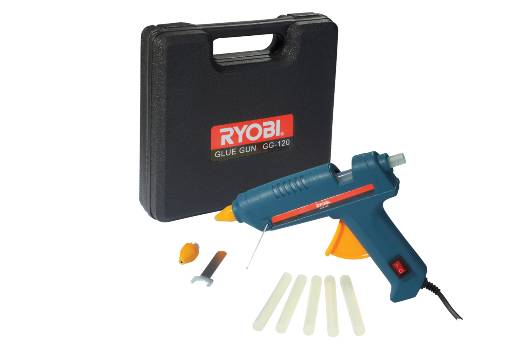 RYOBI GLUE GUN KIT WITH 6 GLUE STICKS 80W GG120