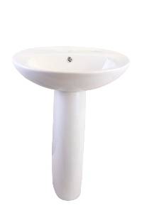 SOLO BASIN & FULL PEDESTAL GUERNSEY 1 TAP HOLE 205178