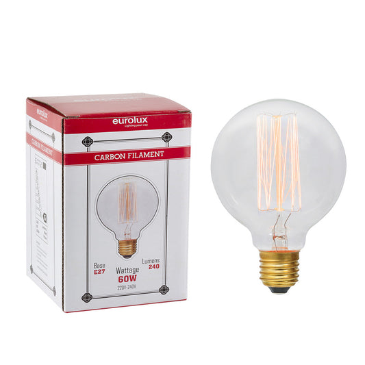 EUROLUX FILAMENT CARBON MINI MAXI GLOBE E27 60W G789