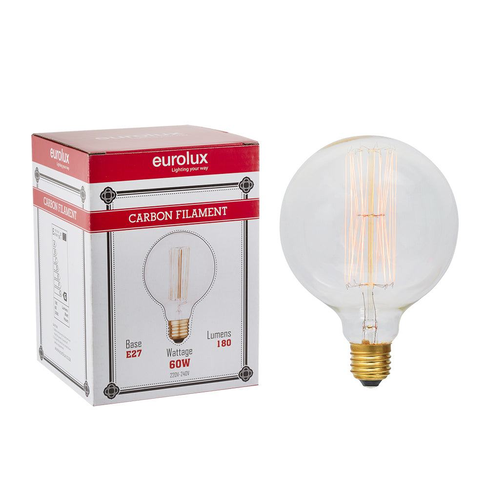 EUROLUX FILAMENT CARBON MAXI GLOBE E27 60W G791