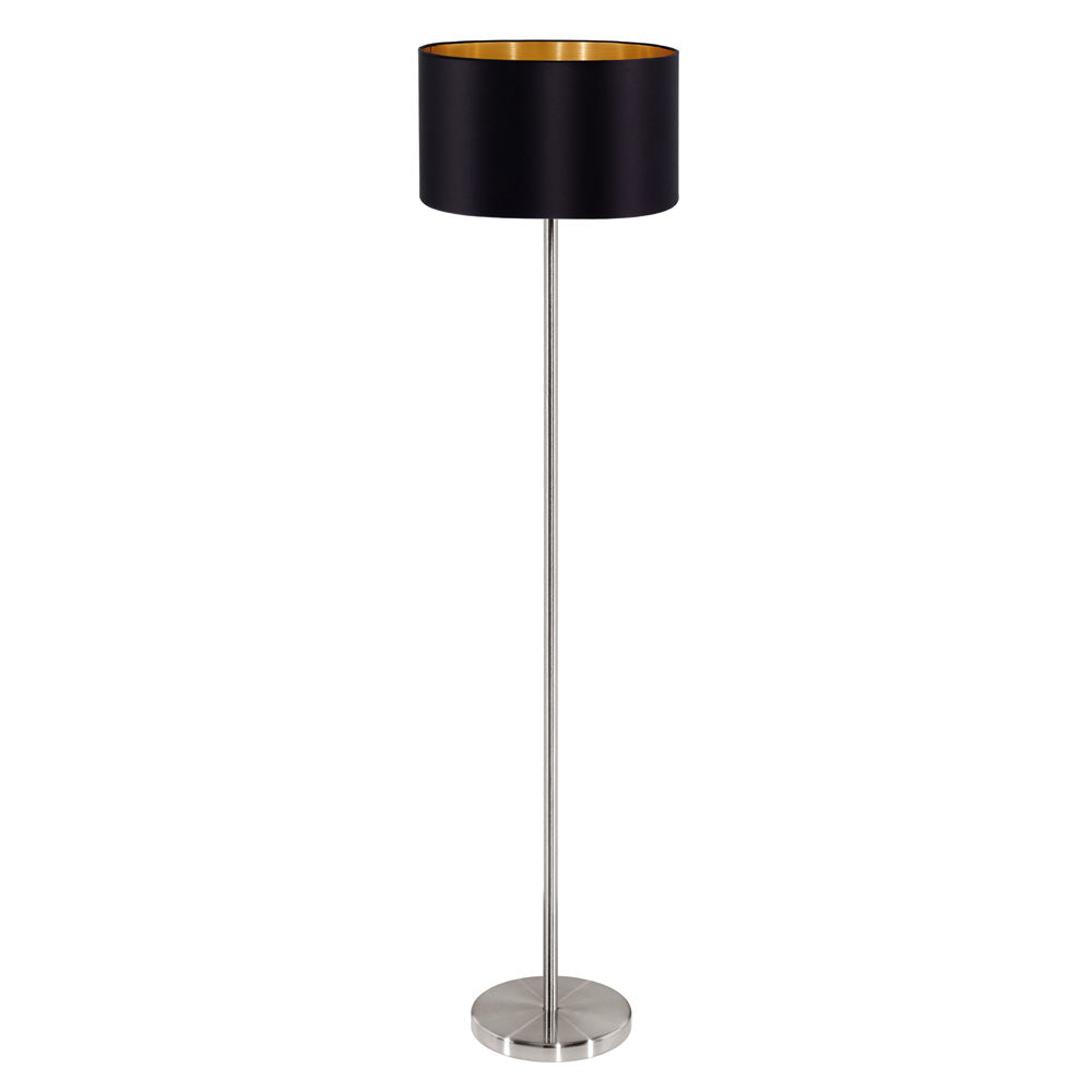 EUROLUX FLOOR LIGHT MASERLO BLACK GOLD FL206BG 380MM