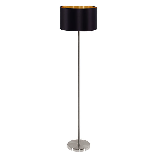 EUROLUX FLOOR LIGHT MASERLO BLACK GOLD FL206BG 380MM