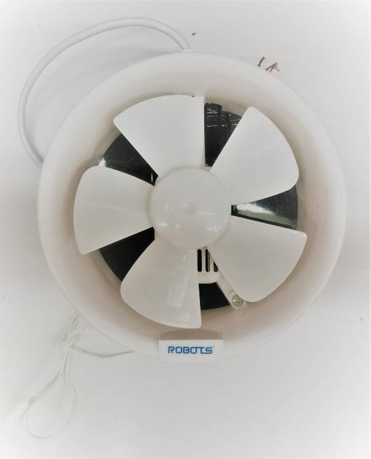 ROBOTS EXTRACTOR FAN PVC ROUND 6"