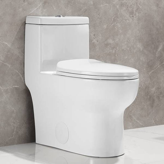 KING TOILET PAN WITH SEAT COVER WHITE TOP FLUSH ONE PIECE