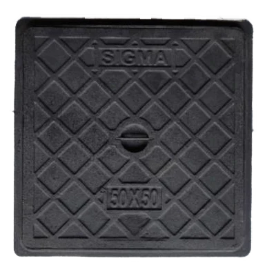 KING MANHOLE COVER METAL MEDIUM DUTY BLACK SIGMA 50X50