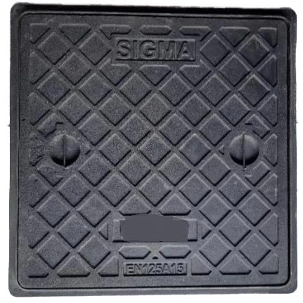 KING MANHOLE COVER METAL MEDIUM DUTY BLACK SIGMA 70X70