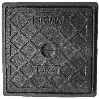 KING MANHOLE COVER METAL MEDIUM DUTY BLACK SIGMA 40X40