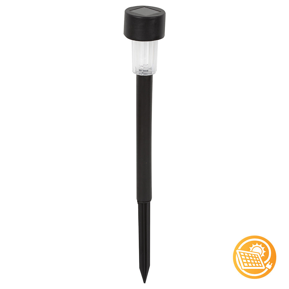 EUROLUX SOLAR GARDEN SPIKE PLASTIC BLACK H193