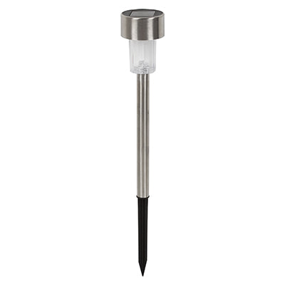 EUROLUX SOLAR GARDEN SPIKE STAINLESS STEEL H194