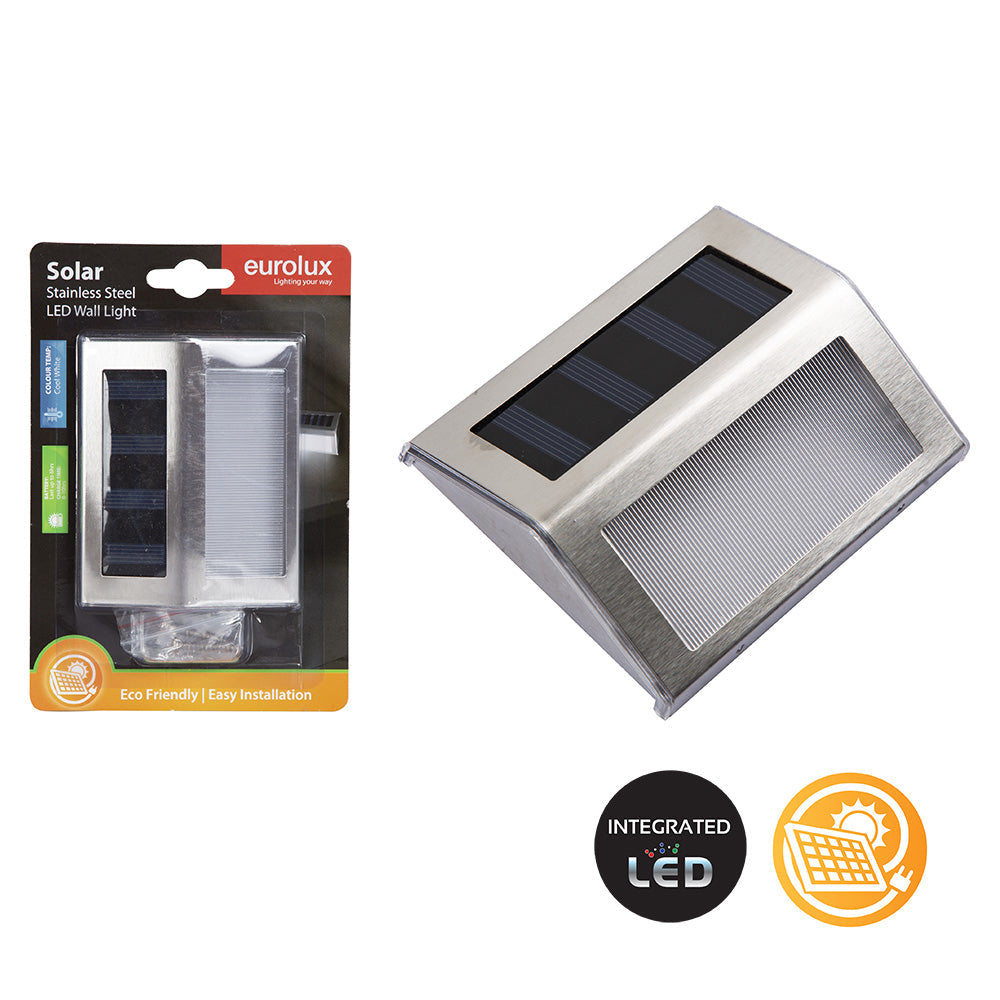 EUROLUX SOLAR LED WALL AND STEP LIGHT H217