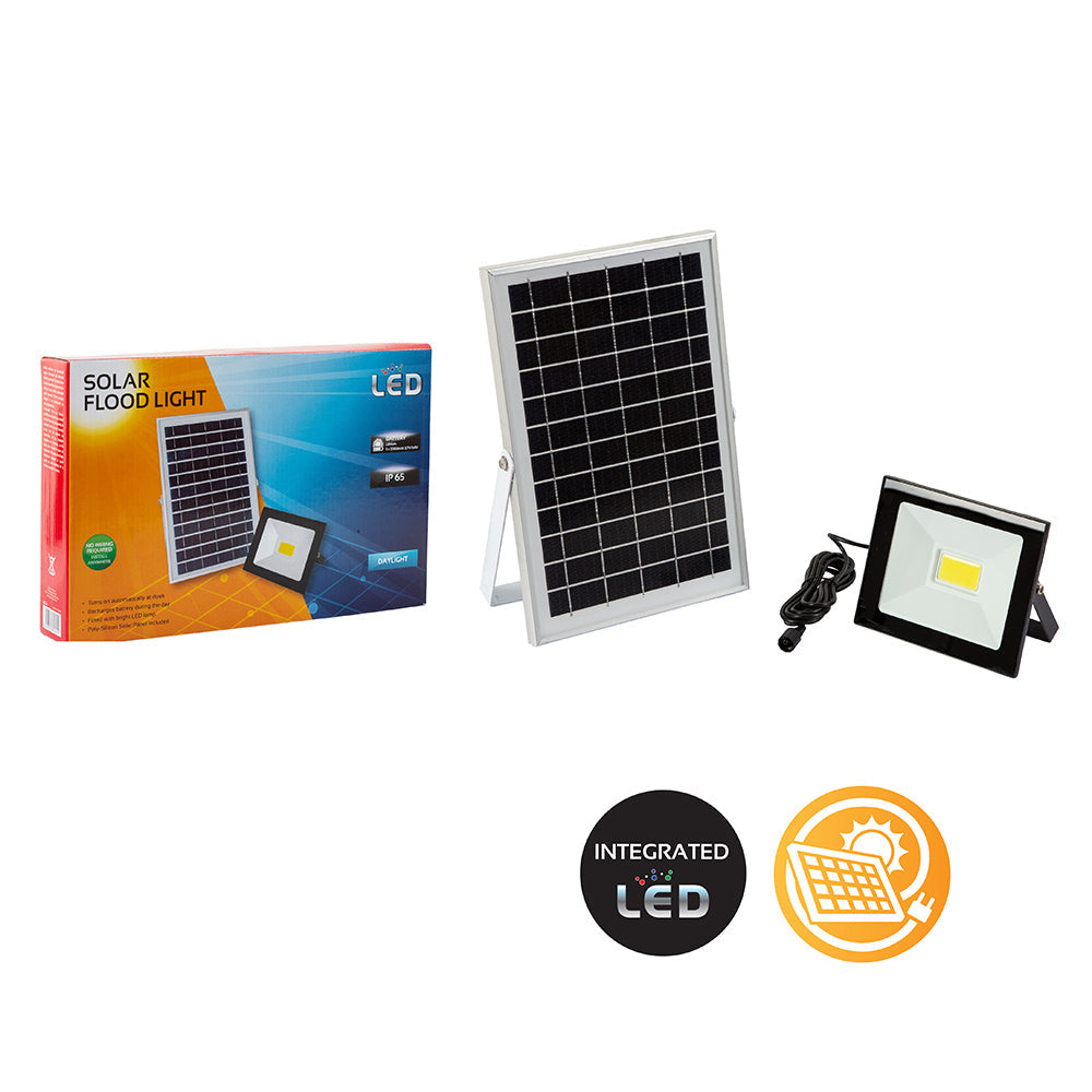 EUROLUX SOLAR FLOODLIGHT 20W 6000K H226 650-7001M