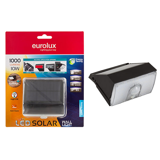 EUROLUX SOLAR LED WALL LIGHT MARS BLISTER PACK 1