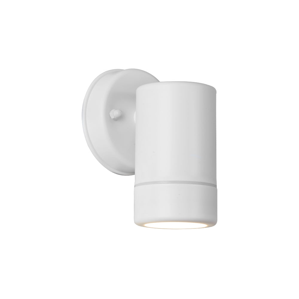 EUROLUX WALL LIGHT OUTDOOR DOWN FACING WHITE O576W 80MM