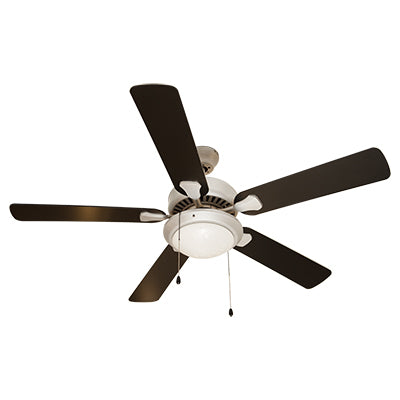 RADIANT CEILING FAN SATIN SILVER & WHITE KITWE JX09-SS