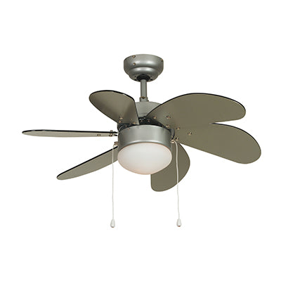 RADIANT CEILING FAN SATIN MIKRO SILVER JX10-SS