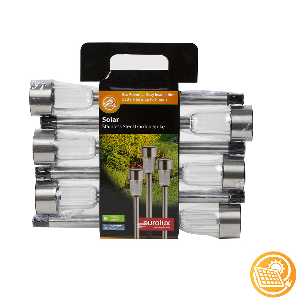 EUROLUX SOLAR TUBE SPIKE STAINLESS STEEL H202