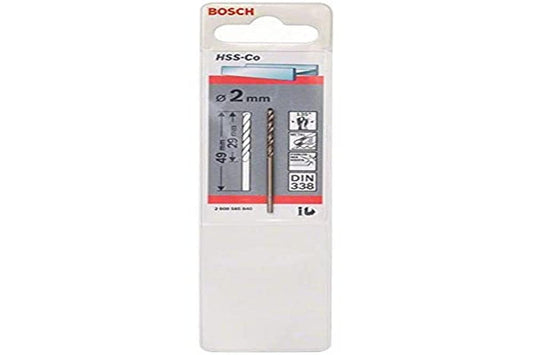 BOSCH DRILL BIT HSS 2.0MM 2608585840