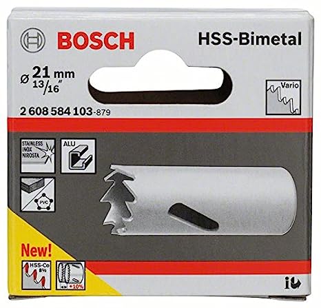 BOSCH HOLESAW BI METAL GREY 21MM 2608584103