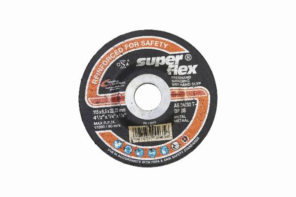 SUPER FLEX GRINDING DISC STEEL PROFESSIONAL 230X7.2X22.23 AS30R BF32 T27