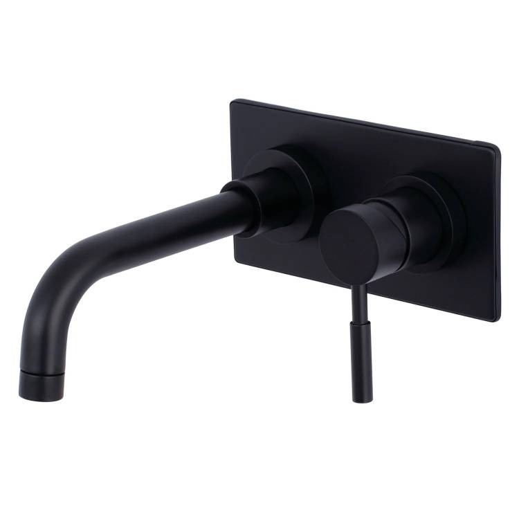 OTOL WALL BASIN MIXER MATTE BLACK OT211252