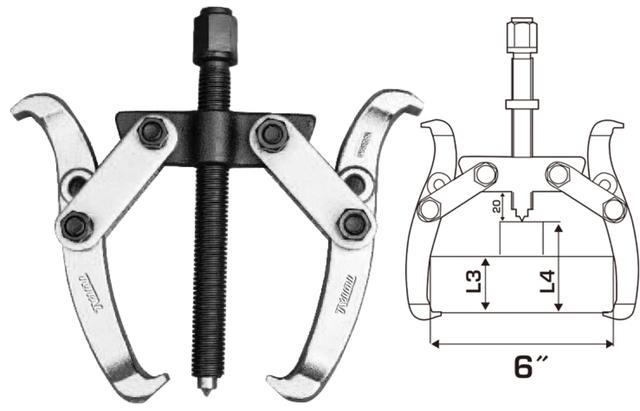 TOTAL TWO JAWS PULLER 6" THTGP266